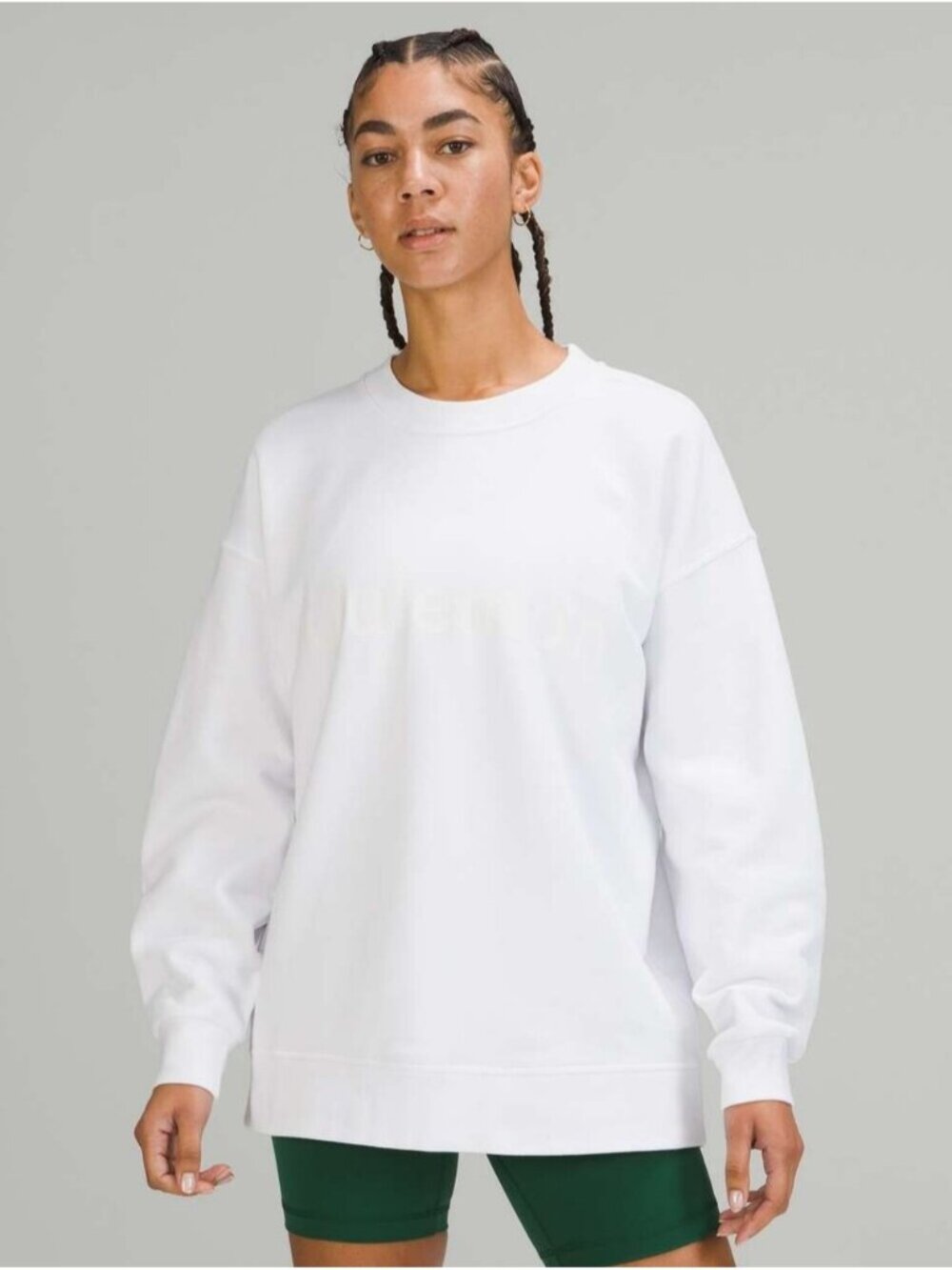 Lululemon Perfectly Oversized Crew *GraphicWhite